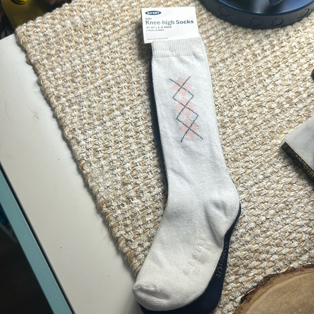 New Old Navy Toddler Girl Knee High Socks